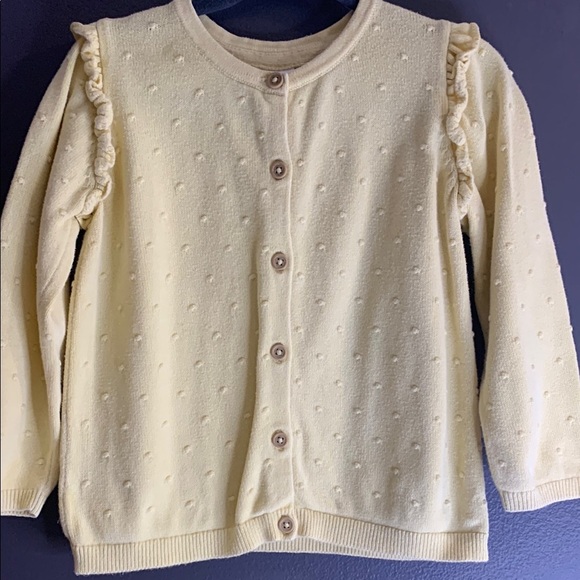 H&M Kids Yellow Button-Up Cardigan size 18M - Picture 2 of 3